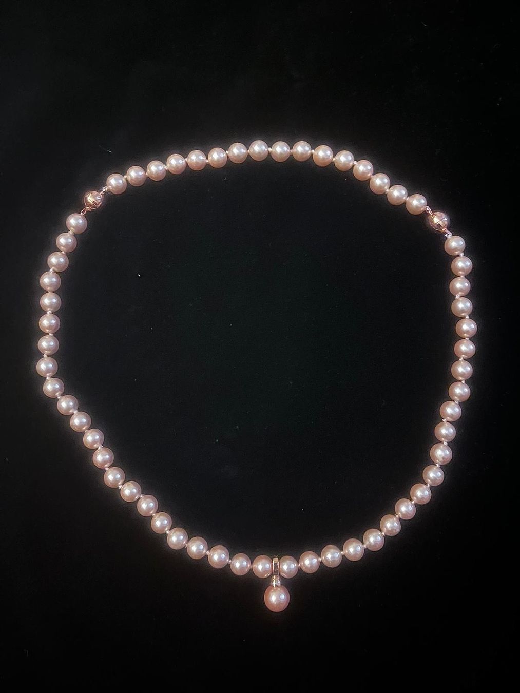 Perlen (unechte): Perlmutt Muschelkernperlenkette und Armband – Gebraucht aus Zürich von Abi220322 2