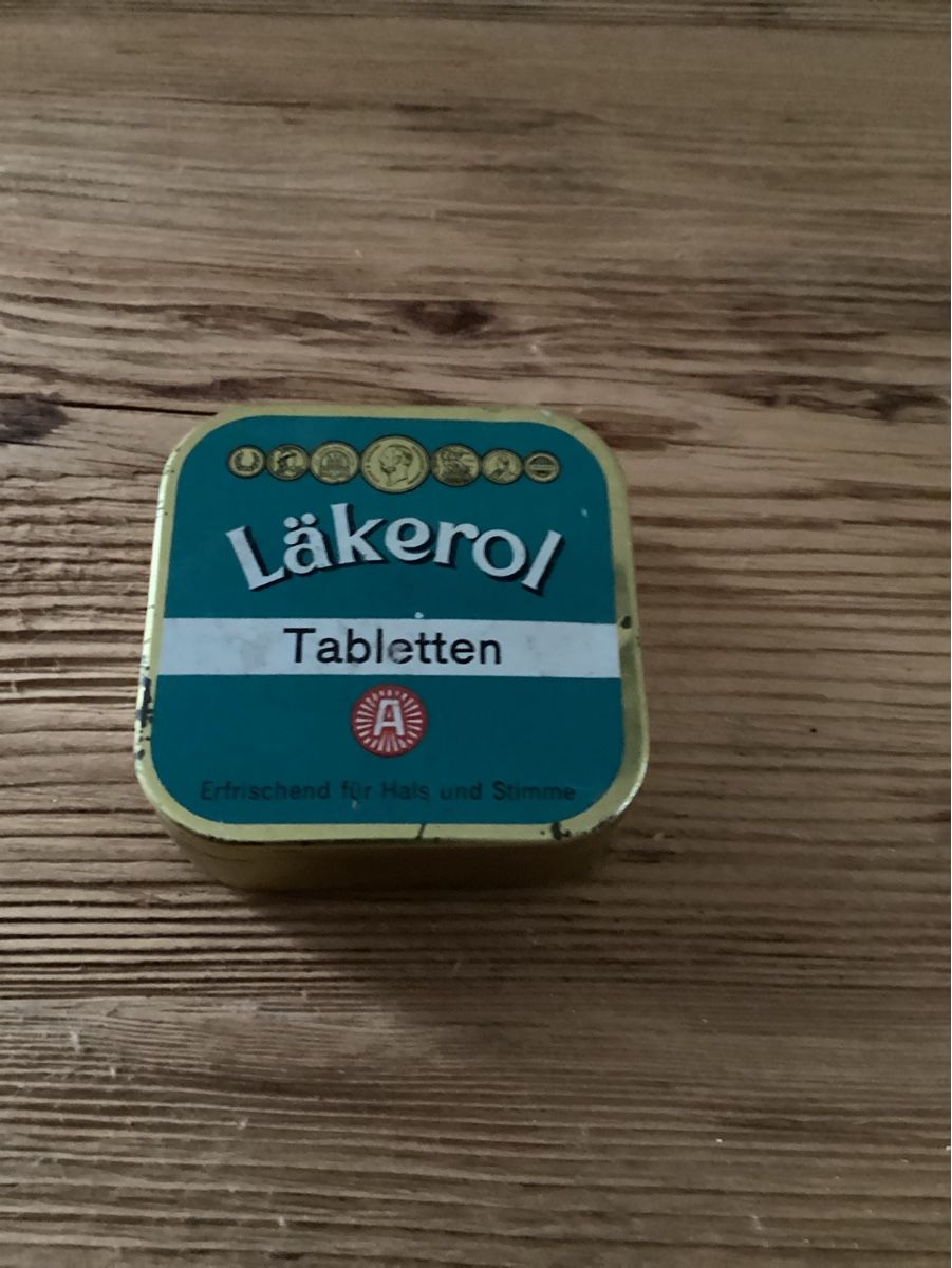 Tutte le decorazioni: Läkerol Blechdose, Vintage – Usato da Wassen UR venduto da SABDOM