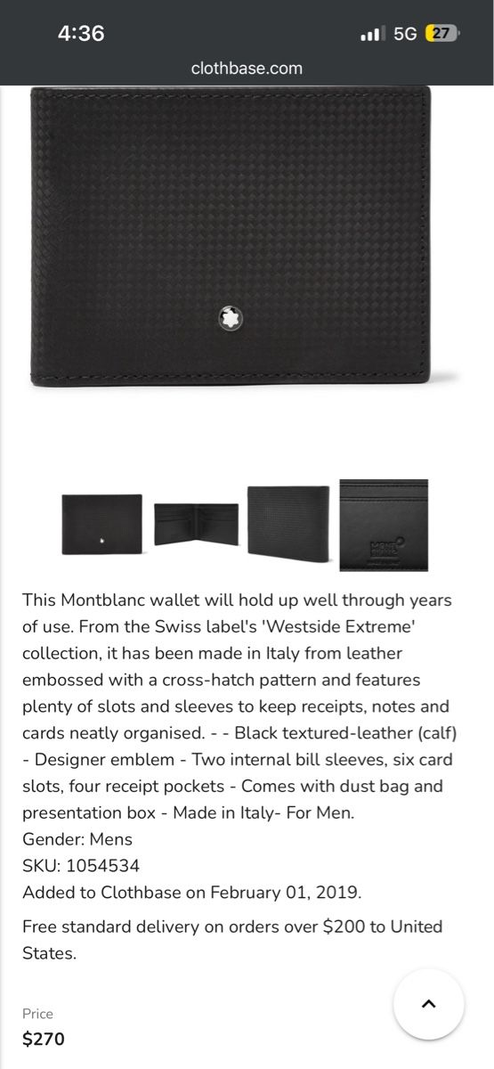 Montblanc Brieftaschen: Montblanc Portemonnaie - Westside Extreme – Gebraucht aus Ebmatingen von Christopher123 6