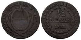 Obwalden Halbbatzen 1812,  /192