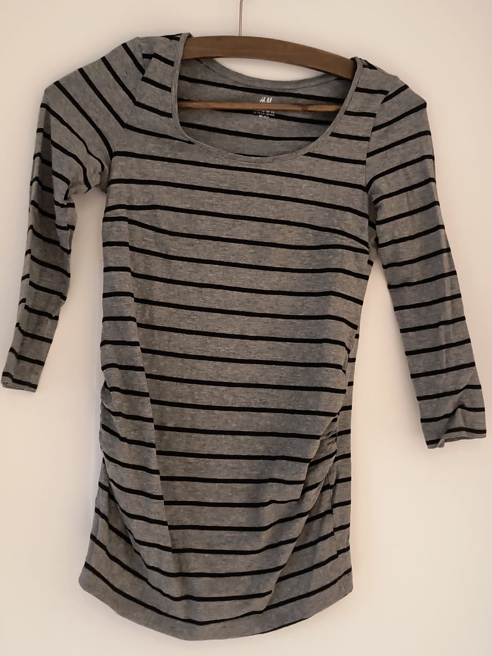 H&M Maglioni & Felpe: H&M Umstandsshirt Gr. XS, grau gestreift – Usato da Schöfflisdorf venduto da kin_2dp9