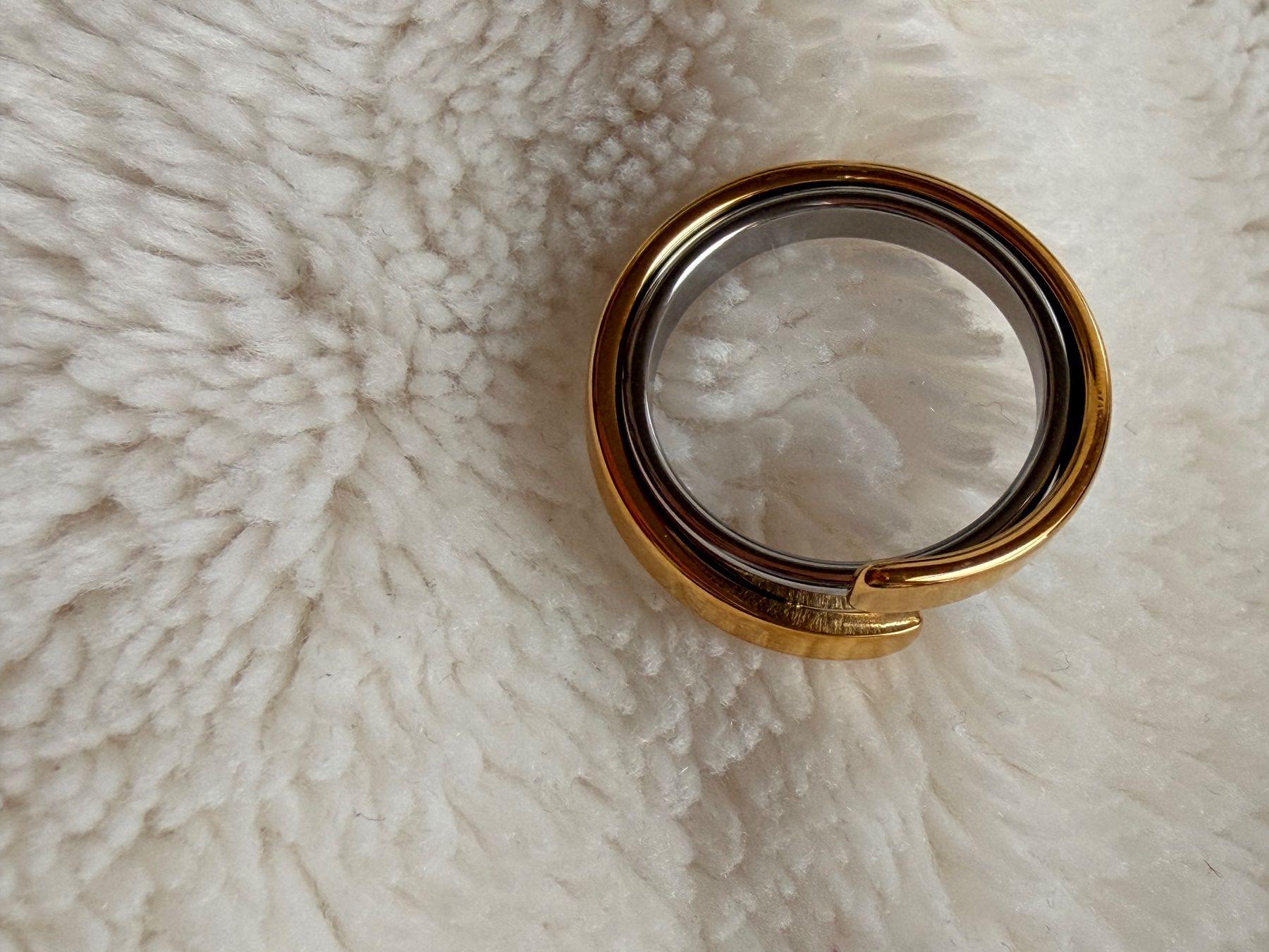 Bagues: Ring aus Edelstahl, zweifarbig - Grösse: 7 – Neuf avec emballage d'origine à Würenlos par JRP_71 3