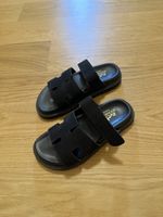 Hermes Sandals Black Size 38 