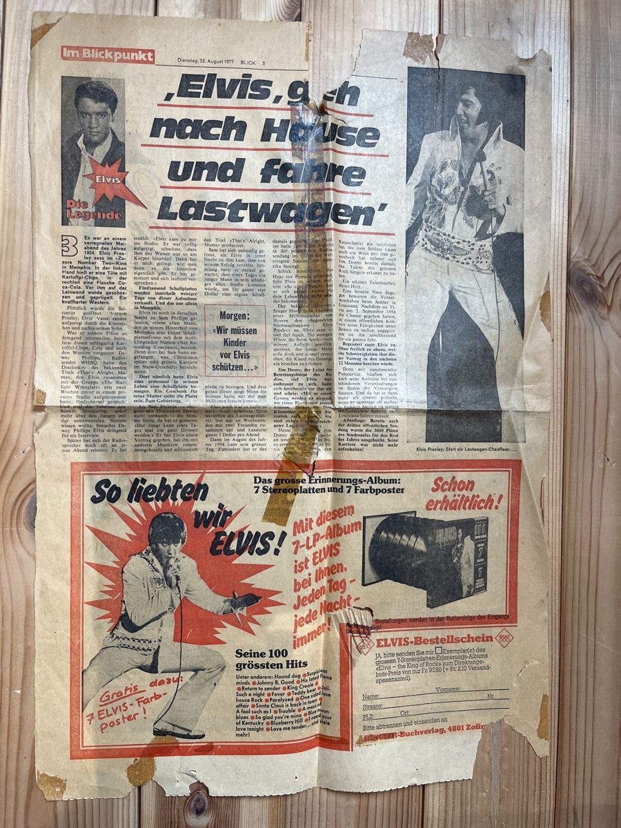 Foto & Immagini: Elvis Presley 1977 – Usato da Bärschwil venduto da yamaha022 2