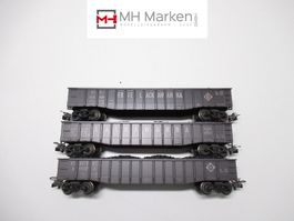 Märklin 47741 3-tlg Set offene US-Güterwagen ERIE AC WS H0