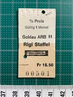 Goldau ARB - Rigi Staffel, Billett, 1988, Arth Rigi Bahn