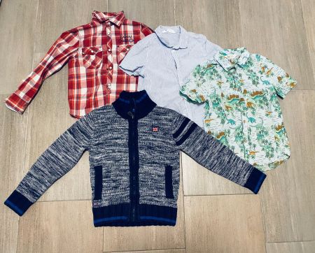 Lot pulls et chemises enfant - 122/128