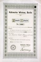 Kaliwerke Weimar, Berlin - 1910