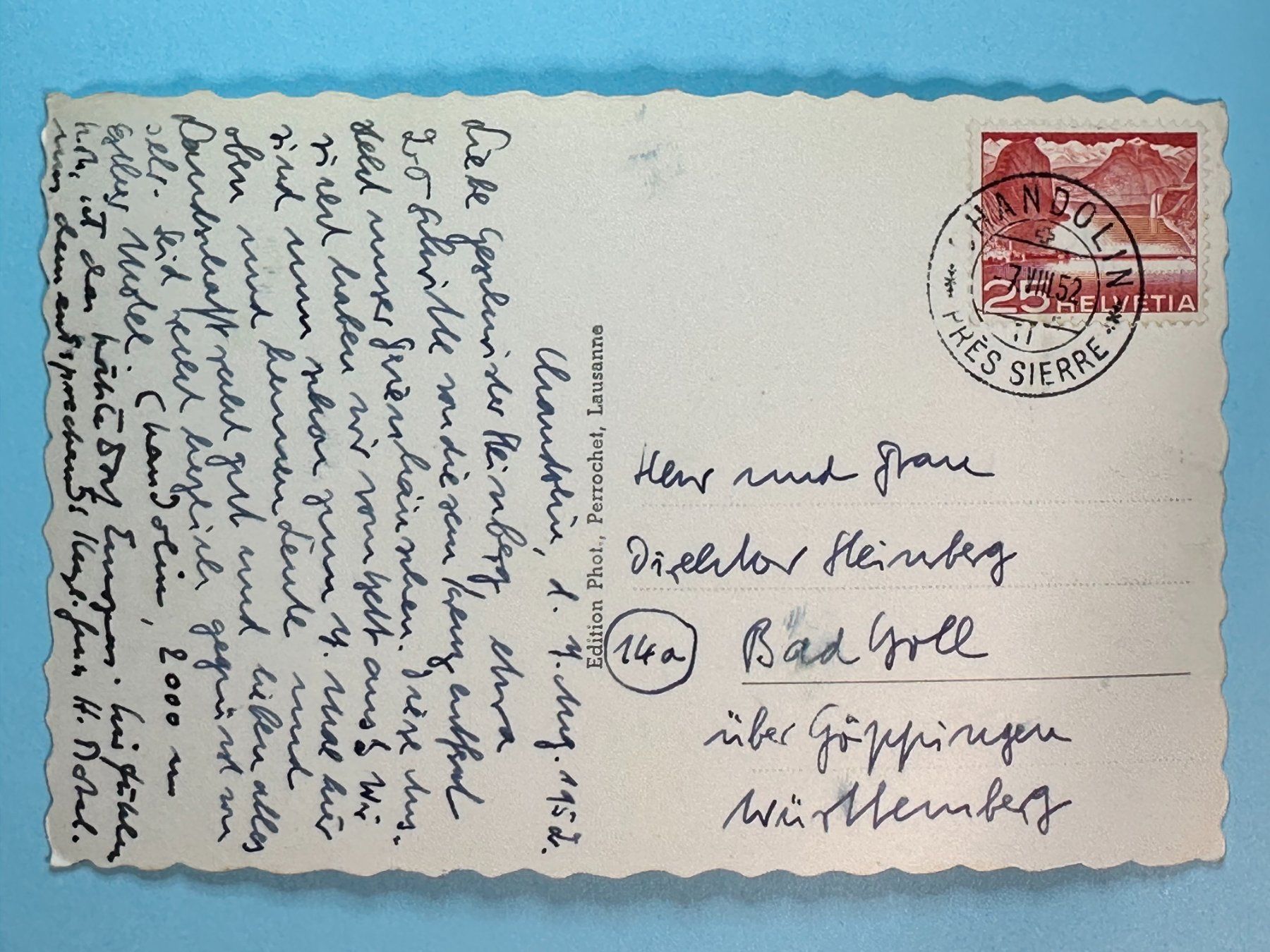 Cartoline postali: Chandolin - val d'Annivièrs – Usato da Steg VS venduto da danwer74 1