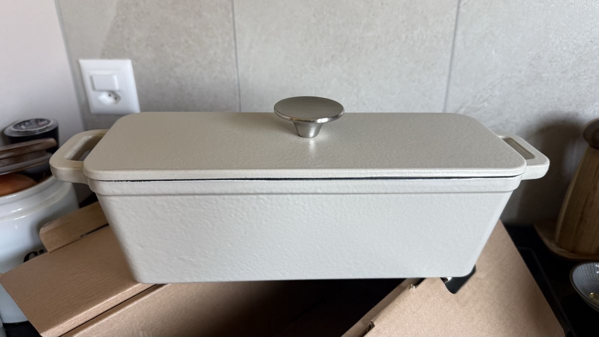 Tchibo Teglie da forno: Tchibo Kastenform emailliertes Gusseisen – Nuovo e nell'imballaggio originale da Winterthur venduto da BB1974 1