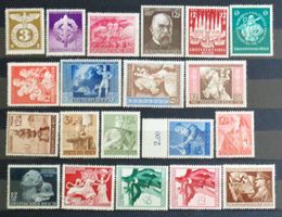 DEUTSCHES REICH: Ein Lot Postfrische ** aus 1942–1945