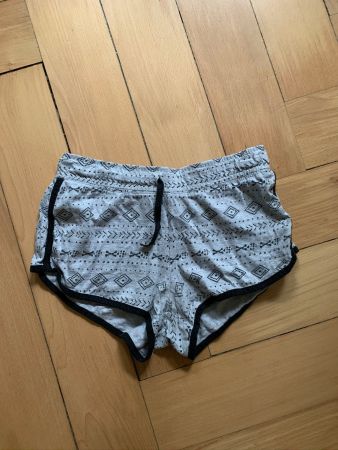 Sweatshorts hellgrau gemustert - 34