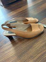 Damenschuh, Gr. 36 1/2, camel, Globus, Sandale
