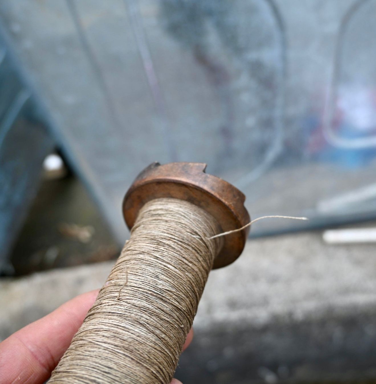 Articles en bois: antike Industrie Holzspule mit Garn Länge 17cm – D'occasion à Pfaffhausen par mono_rec 9