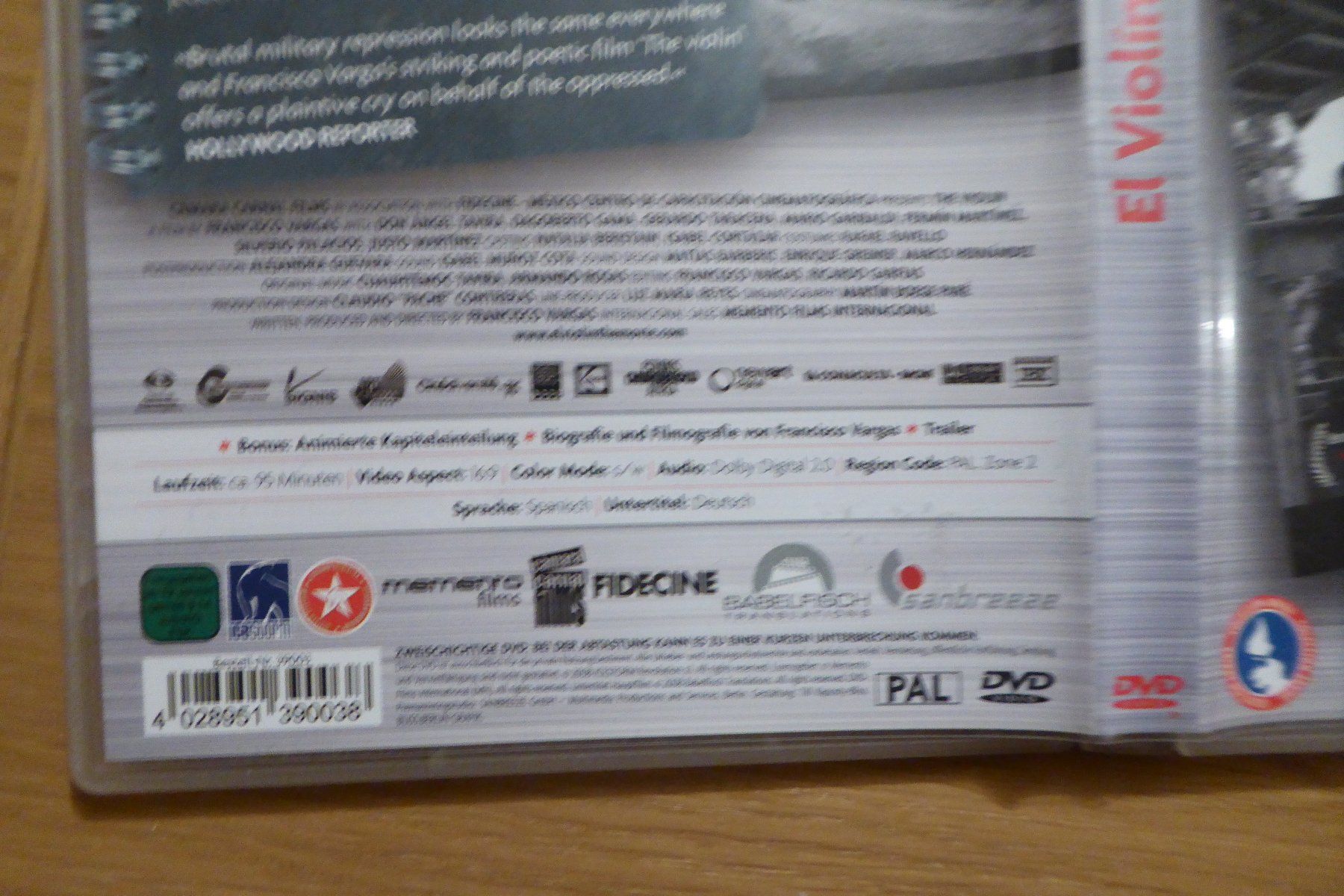 Tutti i DVDs: DVD El violin Mexico kein deutsch – Usato da Allschwil venduto da Summelsarium 3