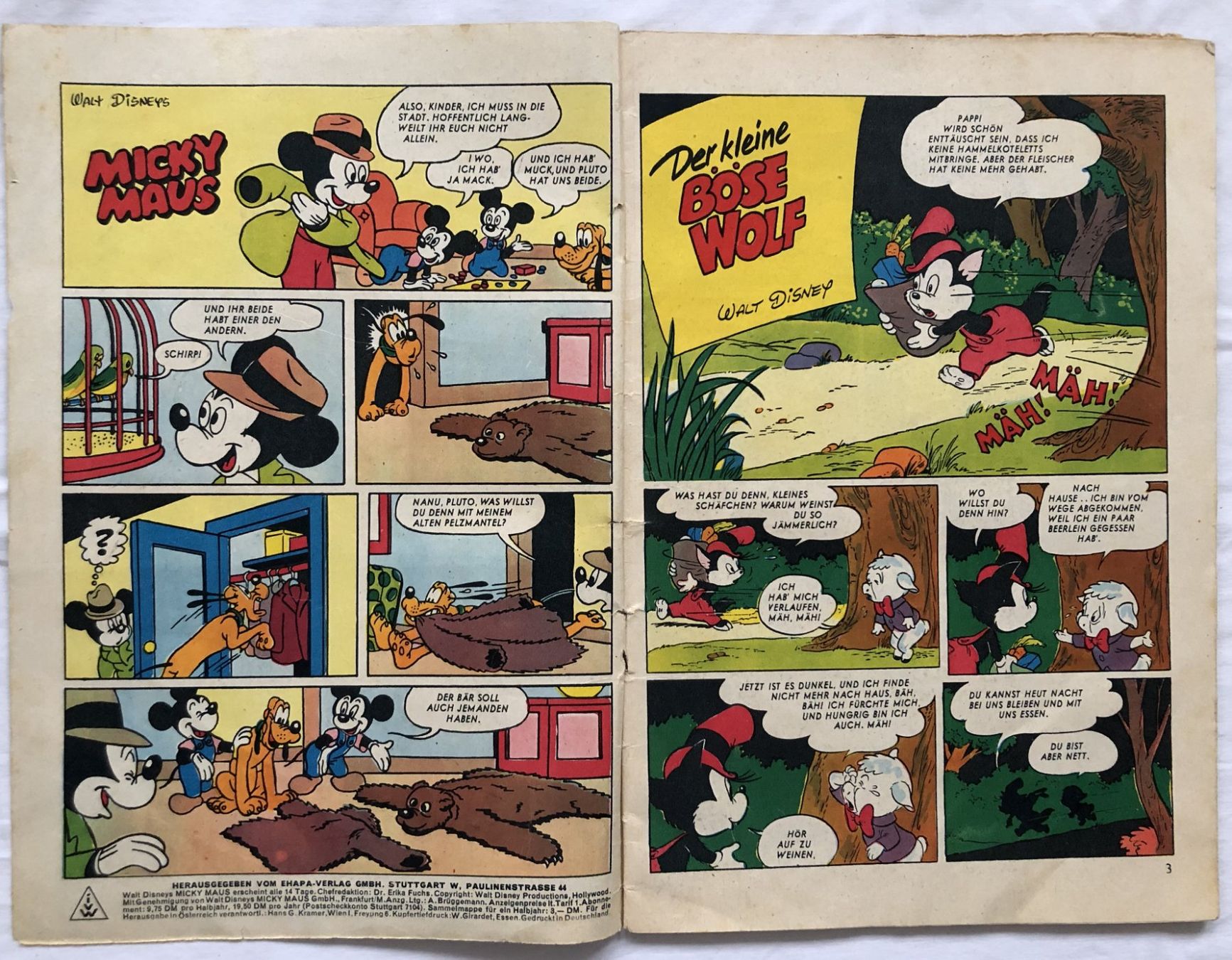 Fumetti: MICKY MAUS - Heft - Nr.4/1956 – Usato da Schaffhausen venduto da durruti 2