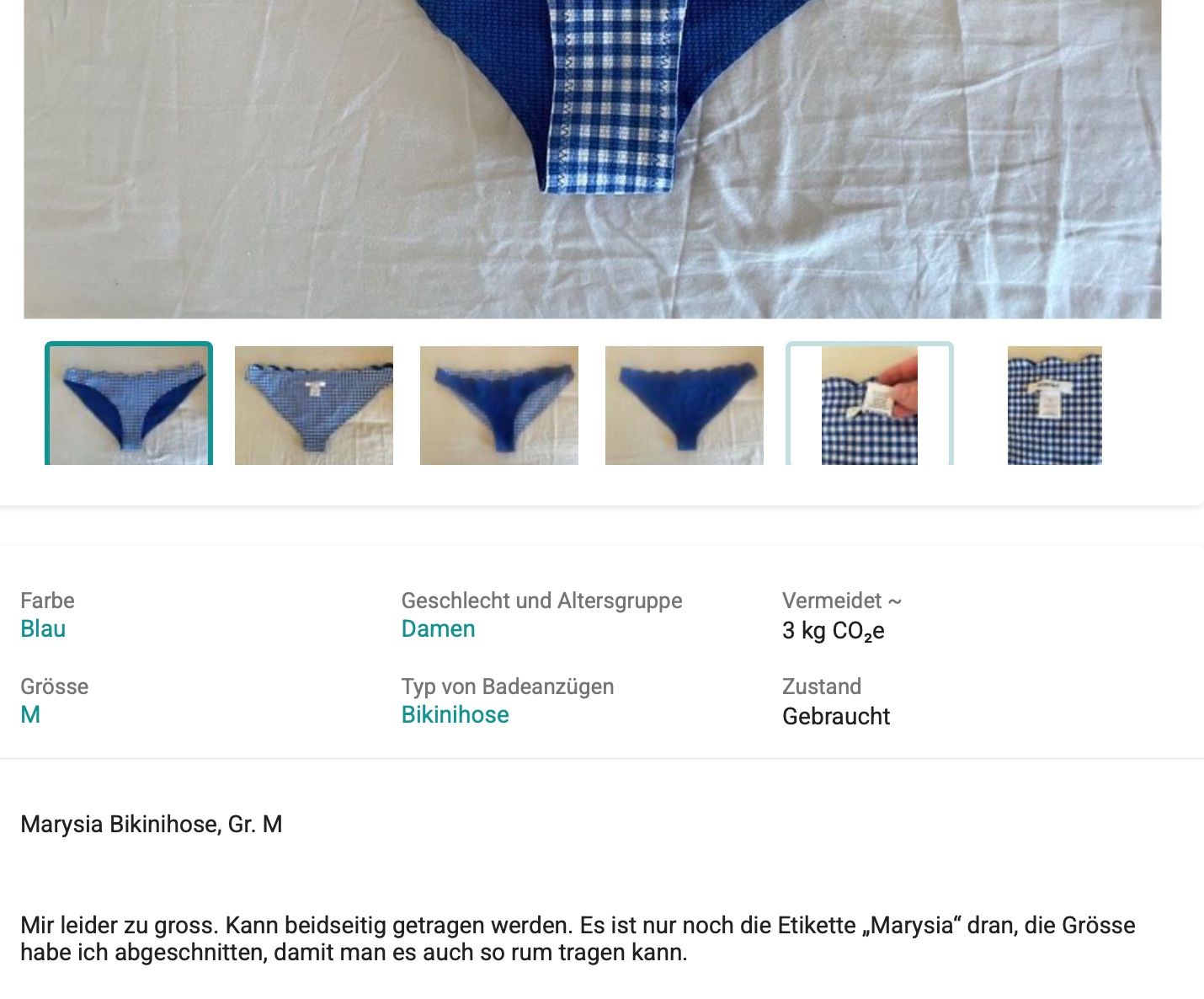 Costumi da bagno & Bikini: MARYSIA Bikini Hose – Usato da Zürich venduto da missmodernage 4