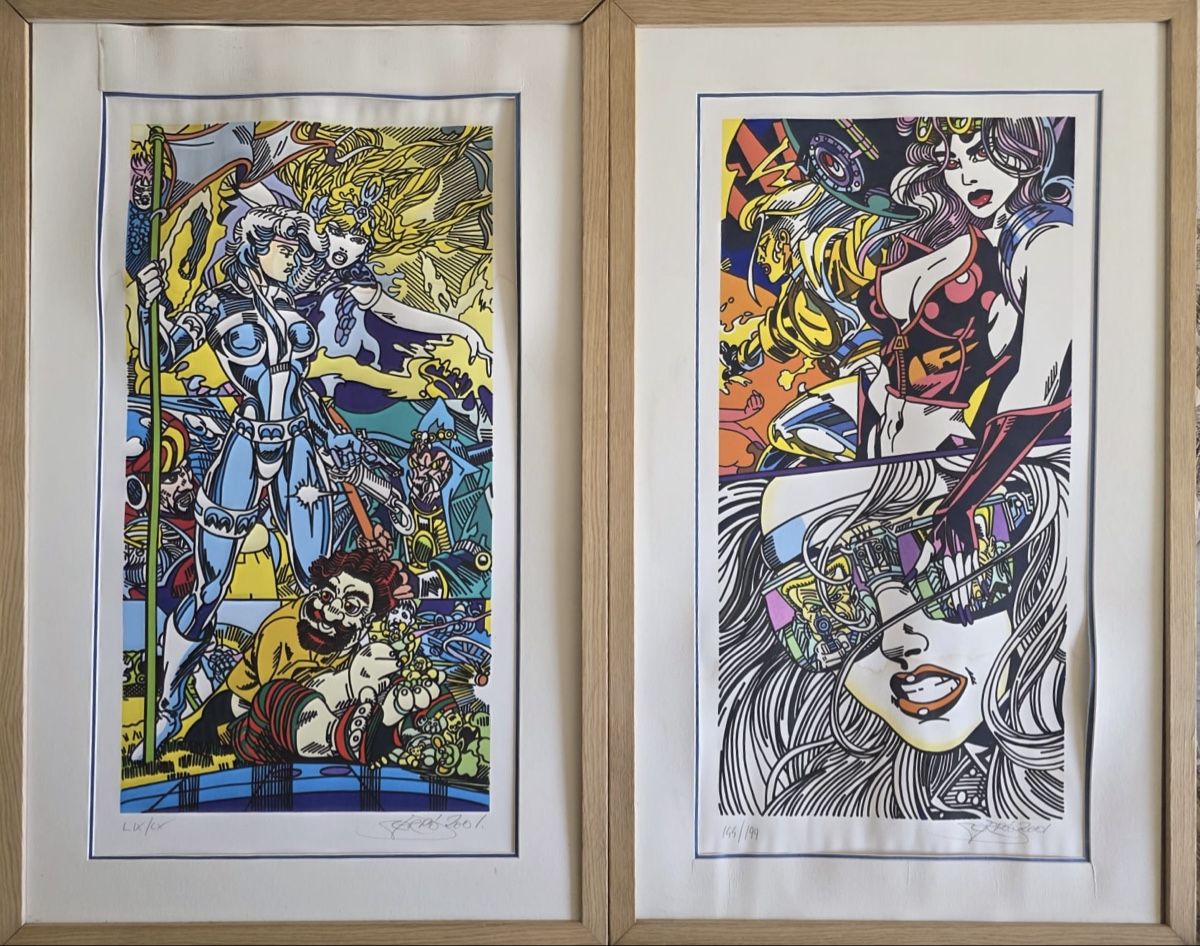 Grafica & Litografie: 2 lithographies Pop Art signées ERRO 2001 numérotées – Usato da Genève venduto da DELIRBEADS 5