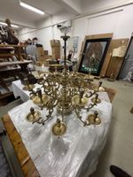 Baroque Bronze and Brass Chandelier, Netherlands, ca. 1700