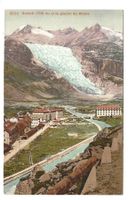 Gletsch an Grimselpassstrasse (BE/VS) Rhonegletscher um 1910
