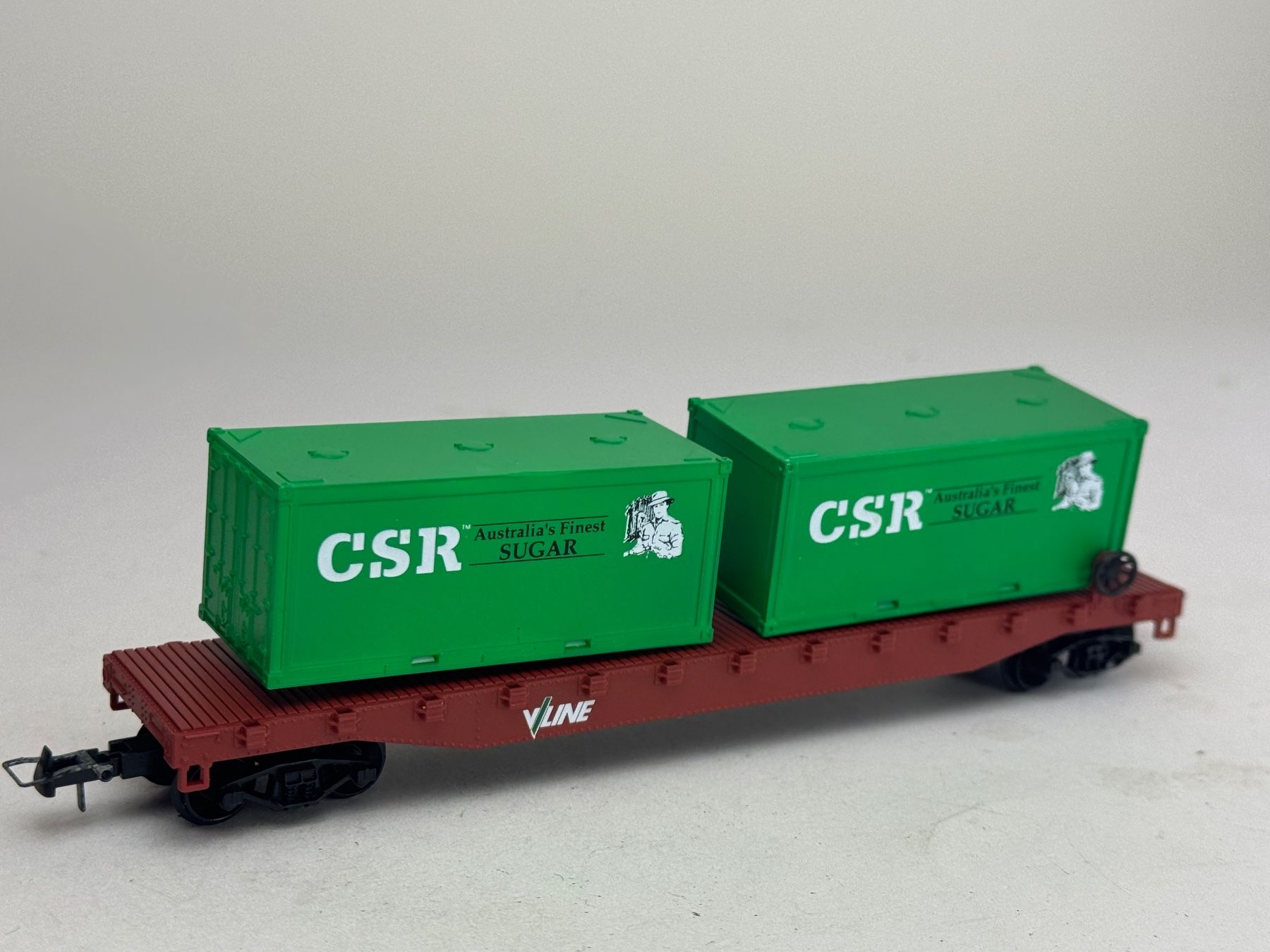 Modellini di ferrovie: EX- Freightline US Containerwagon CSR – Usato da Elm venduto da Wikmtz