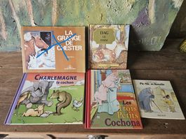 4 livres pour enfants style vintage