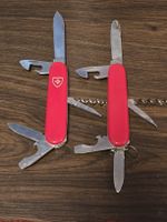 2x Taschenmesser Elinox Offiziersmesser rot