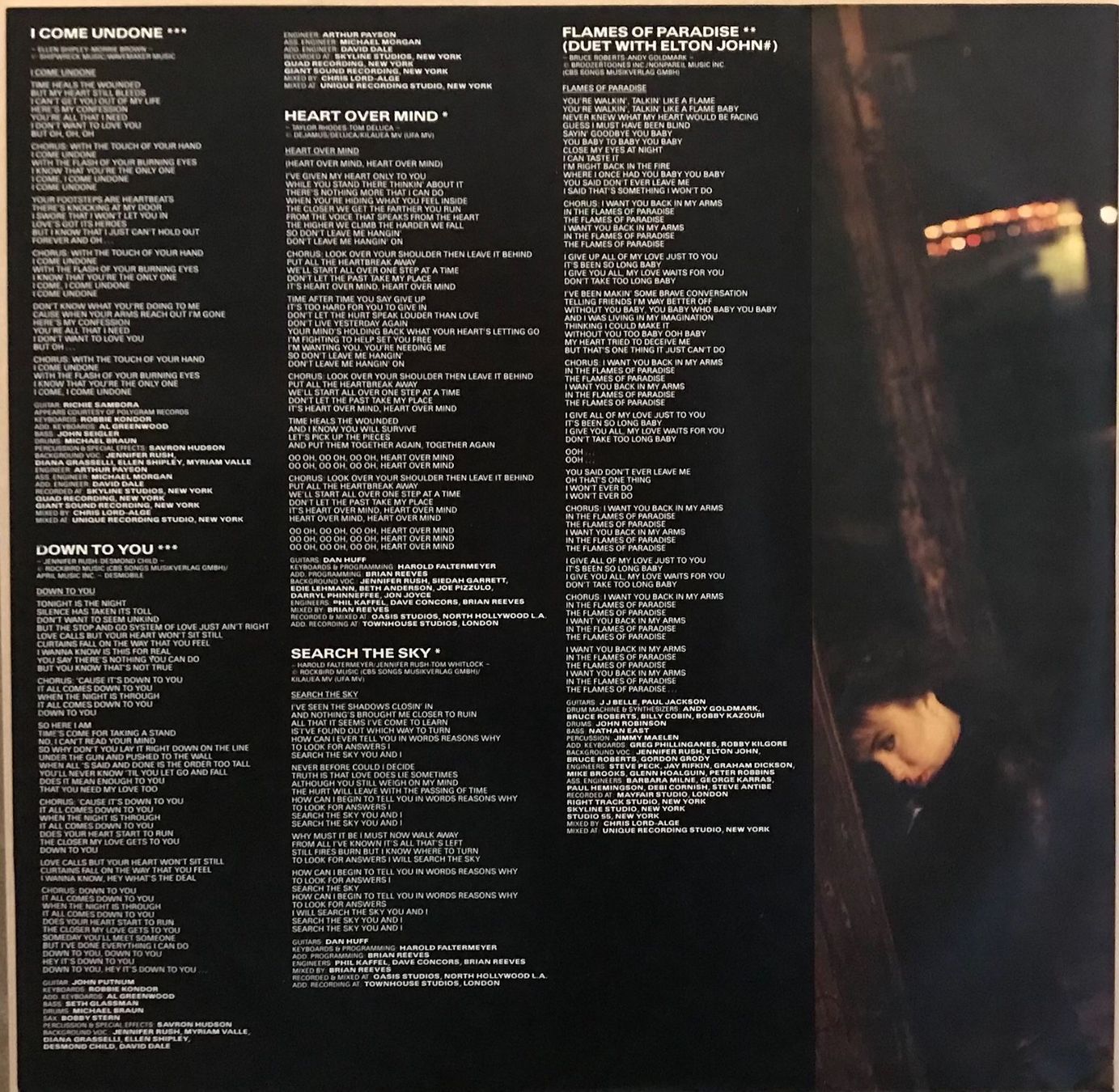 Dischi in vinile: JENNIFER RUSH - HEART OVER MIND - 33 Tours – Usato da Bussigny venduto da vinyl-pas-cher 4