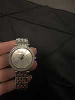 Michael Kors Armbanduhr silberfarben mit neuer Batterie