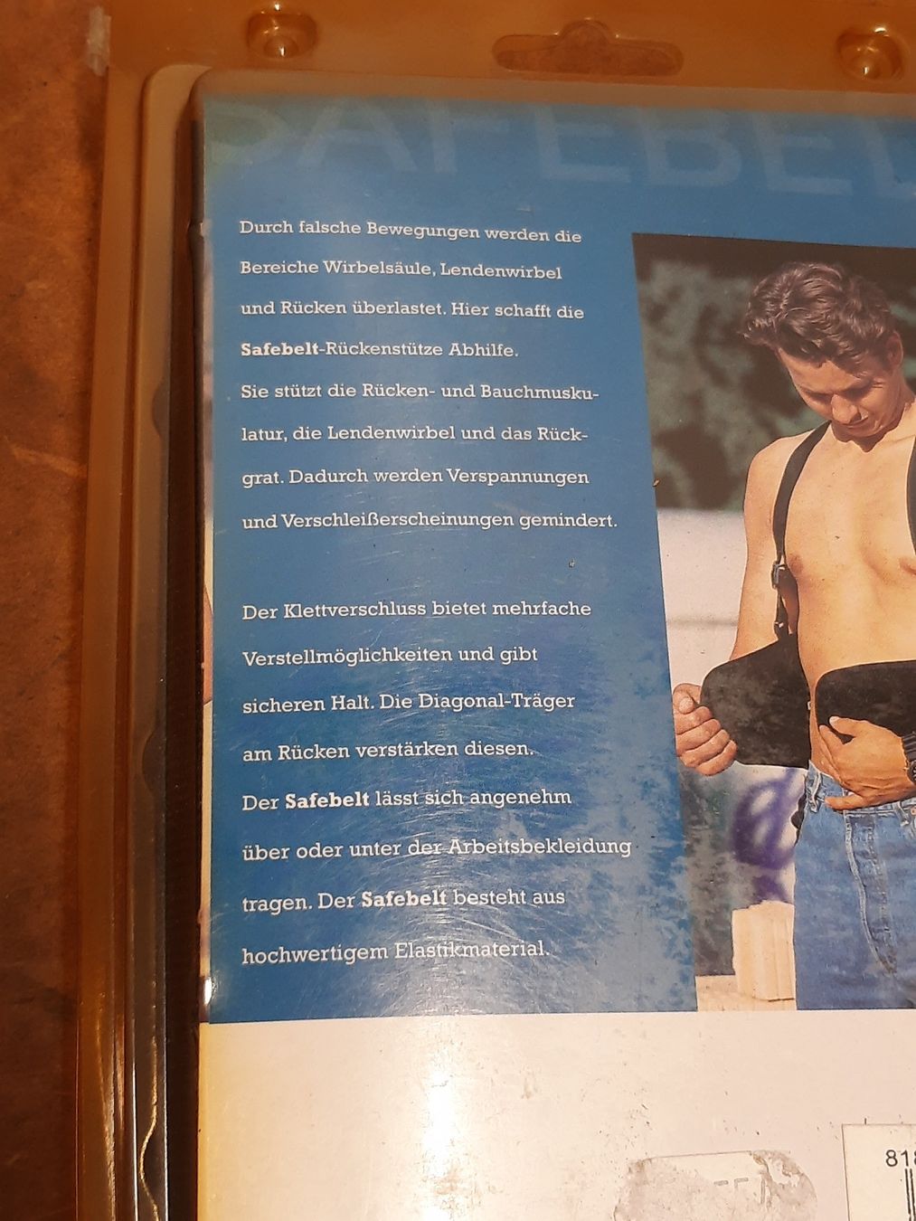 Attrezzature mediche: TECTOR Rückenstütze / Safe Belt M – Nuovo e nell'imballaggio originale da Winterthur venduto da ReUse_Baumarkt 2