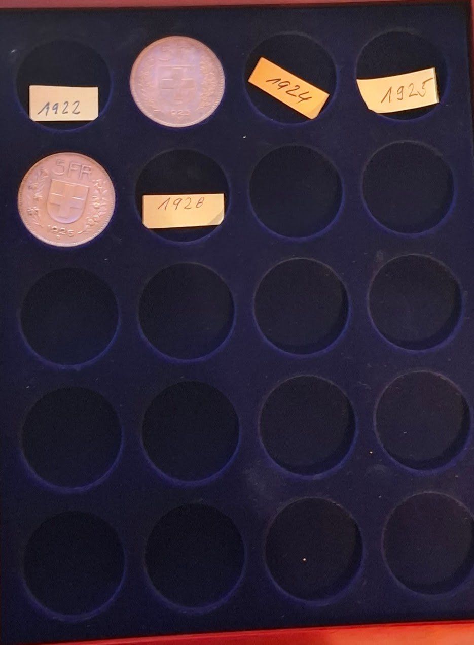 Tutti le monete: CHF___5.00 1851 à 2021 77 pièces – Usato da Fribourg venduto da Kiki020 1