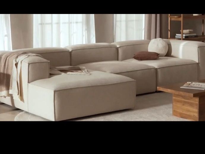 Westwing Divani: Westwing Lennon Sofa Leinen beige – Nuovo (secondo la descrizione) da Rekingen AG venduto da LNPE-Elektro