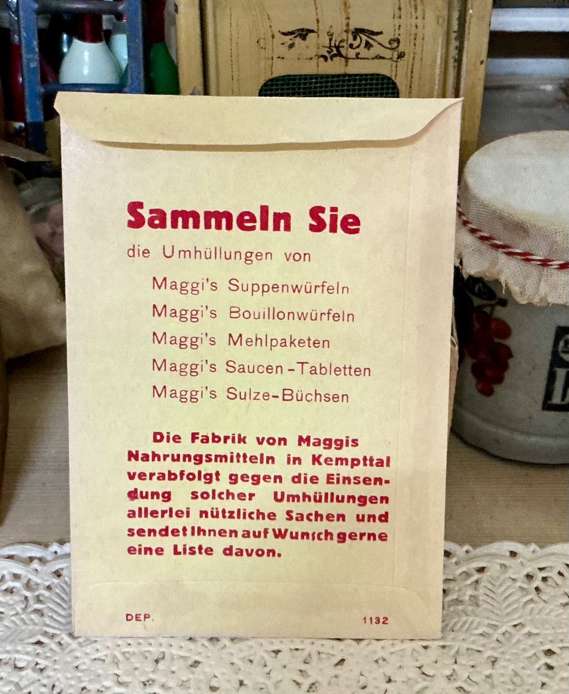 Borse: ALTE KLEINE MAGGI PAPIERTÜTE – Usato da Zell LU venduto da Silvermemory 3