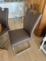 4 Esstischstühle braun