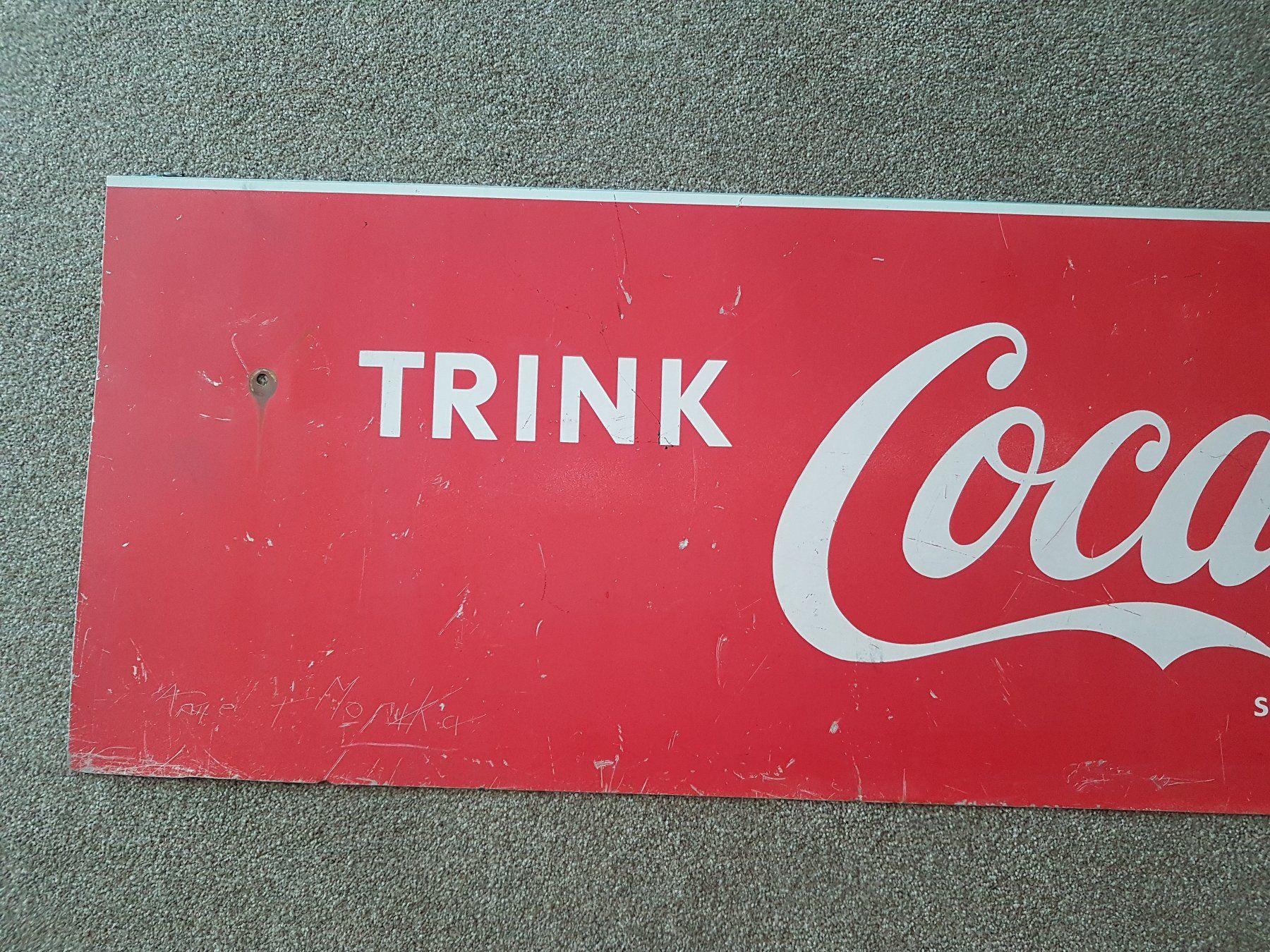Coca-Cola Insegne: Coca Cola Blechschild – Usato da Mollis venduto da Cadillac58 2