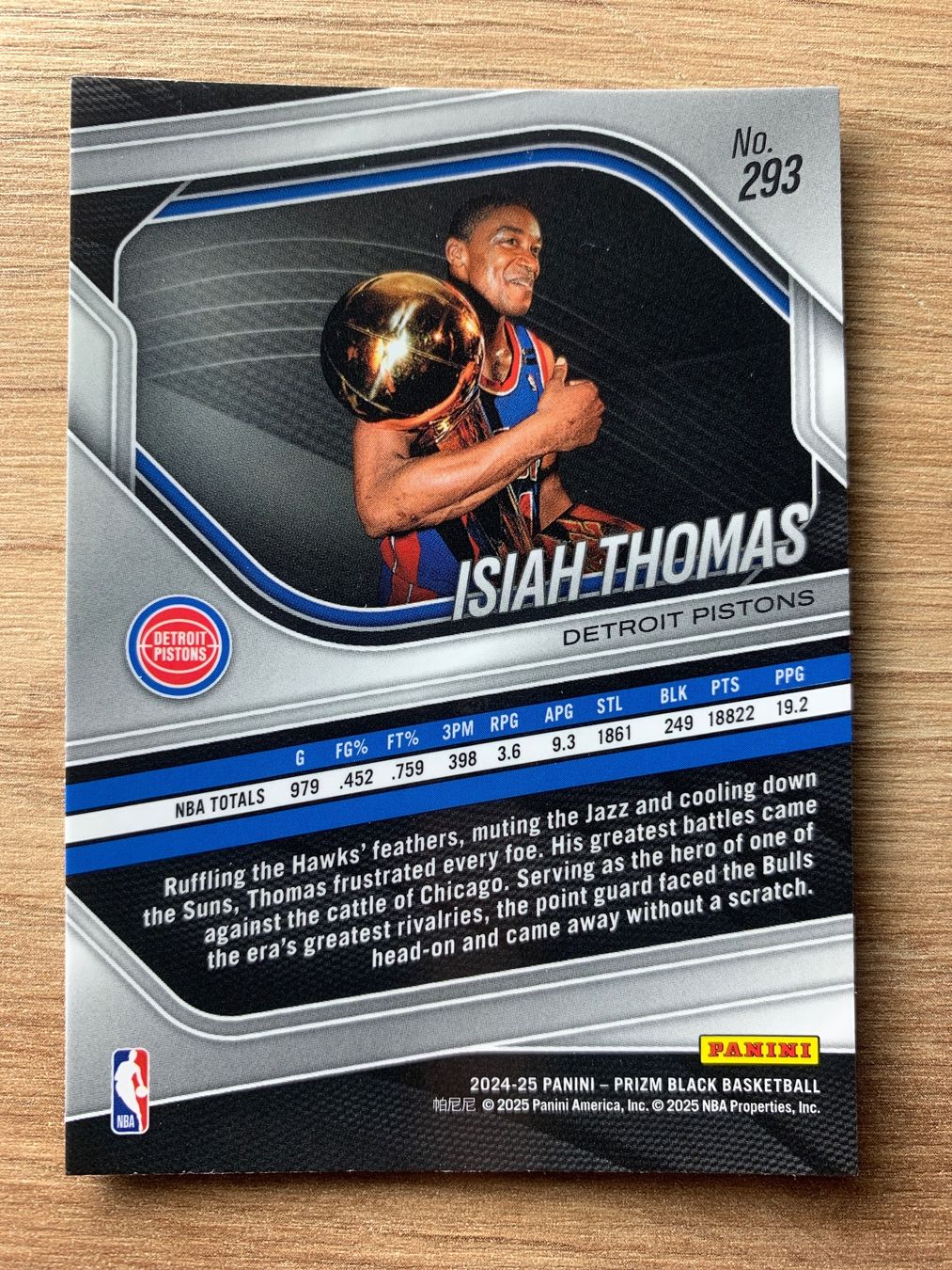 Nba Sammelbilder & Trading cards: NBA Isiah Thomas Legends Prizm Black 24/25 – Gebraucht aus Netstal von Clutch79Cardz 1