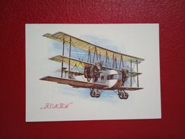 AK Flugzeug Color Sovjet Airlines Komta