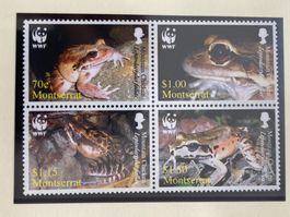 Montserrat 2006 Satz WWF Antillen Ochsenfrosch postfrisch