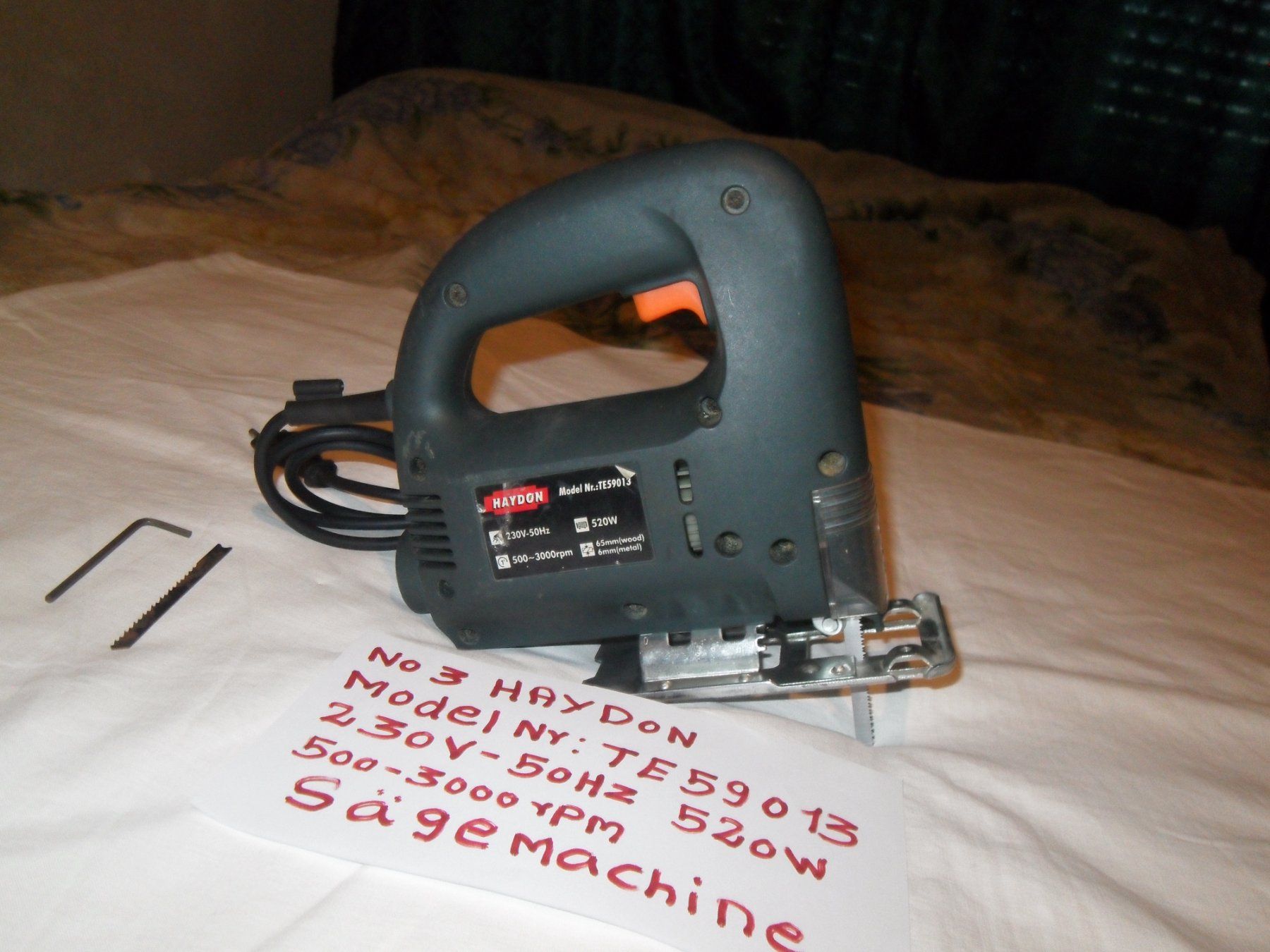Sägen: (NO3)säge machine HAYDON  Model Ny: TE59013 /520 wt – Gebraucht aus Zuchwil von t.rachel