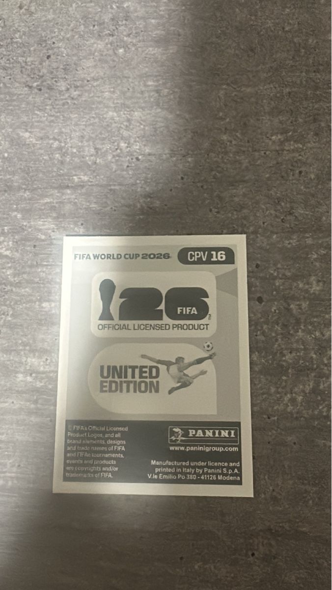 Panini Carte collezionabili: CPV 16 , FIFA WORLD CUP 2026 PANINI  – Nuovo (secondo la descrizione) da Frauenfeld venduto da 1PegPeg1 1