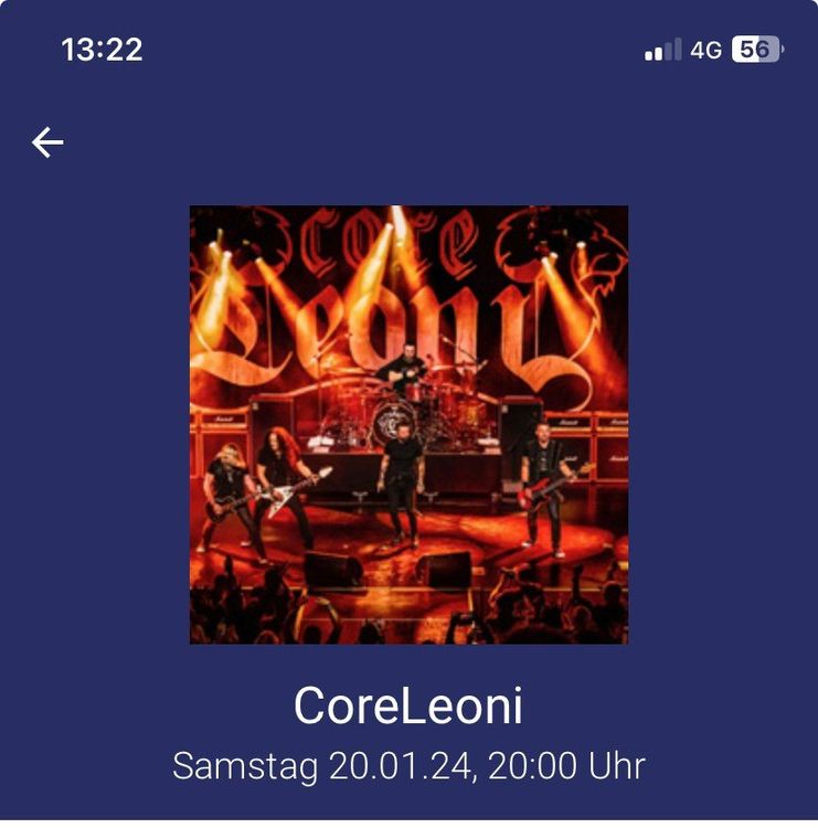 CoreLeoni Tickets 2 F r 1 Gebraucht In Attiswil F r CHF 46 Nur 