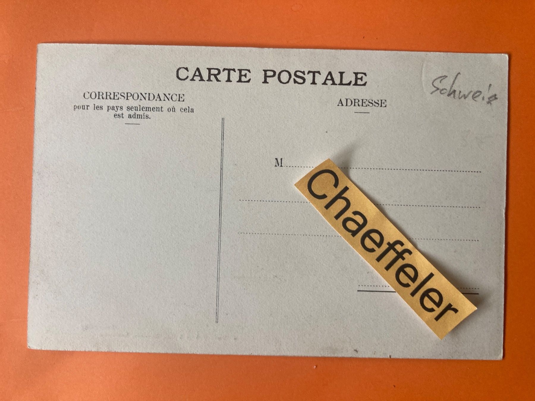 Cartes postales: Lausanne – D'occasion à Zürich par Chaeffeler 1