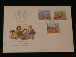 Pro Juventute FDC 2014 Nr. 412A - 414A Familienrituale I