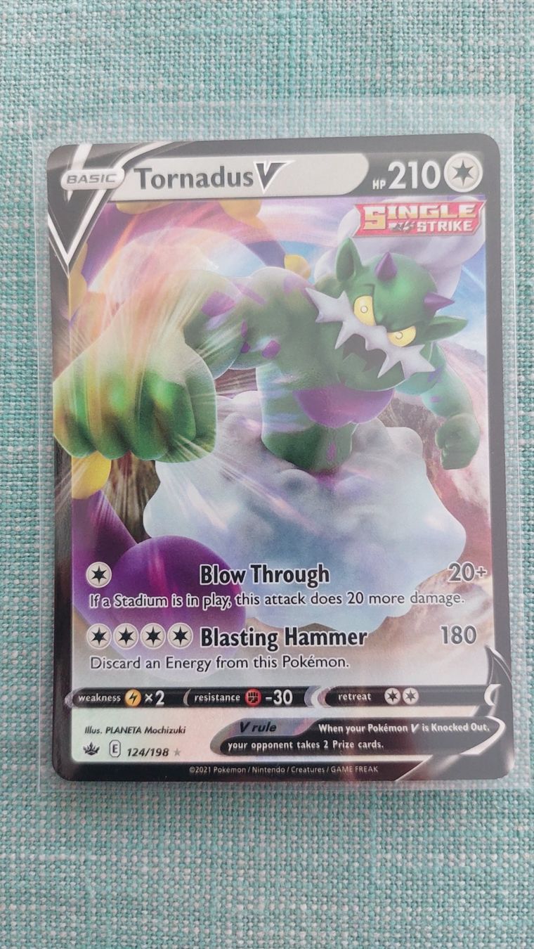 Pokémon Carte collezionabili: Tornadus V Chilling Reign – Nuovo (secondo la descrizione) da Bellinzona venduto da Pagur