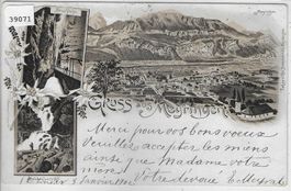 Gruss aus Meiringen - Litho 1902