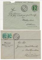 1915  + 1941 Wolhusen Werthenstein ab Malters 2 versch. Stpl