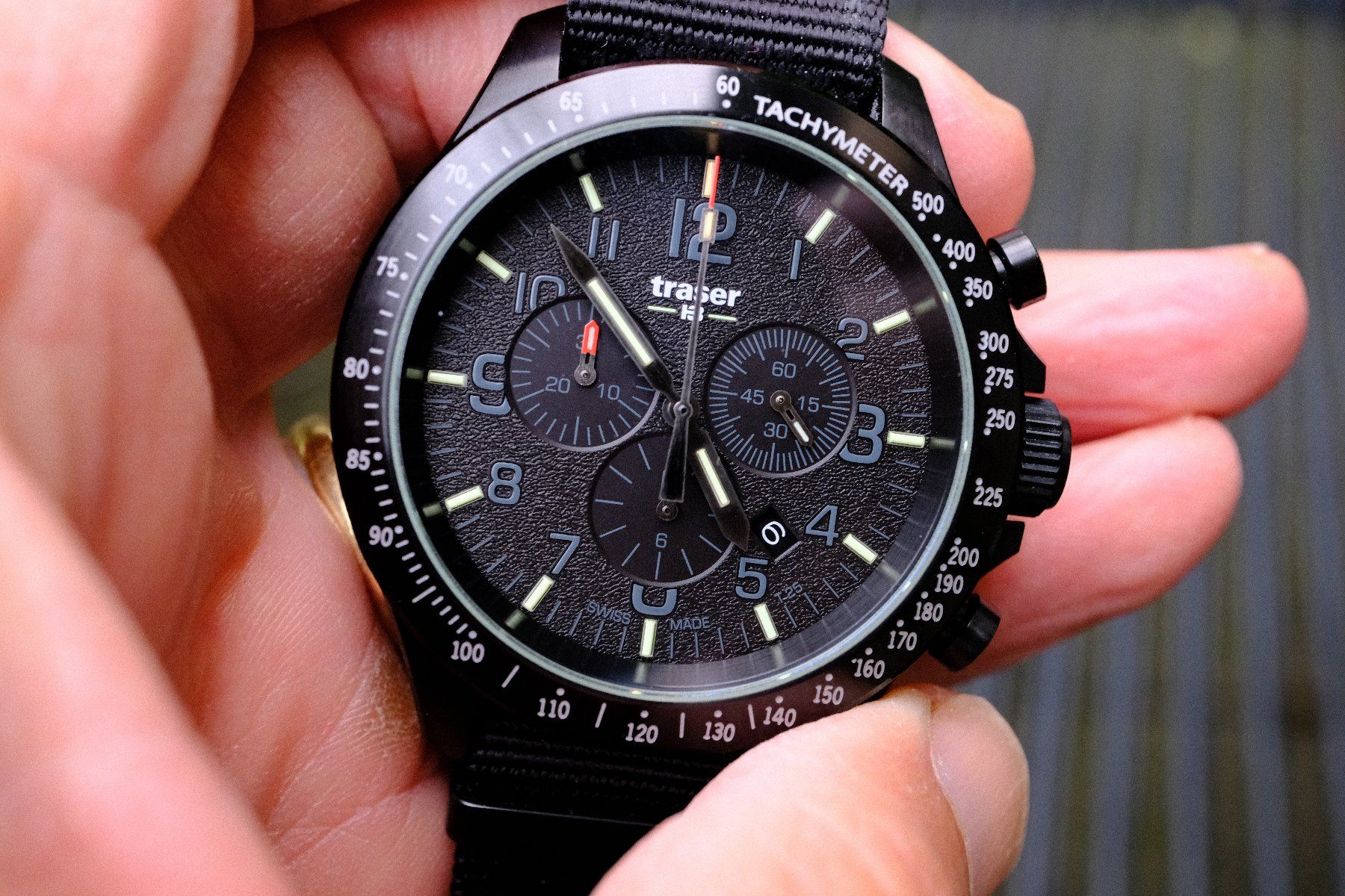 Traser Orologi: Traser Uhr / H3 Chronograph / mb-microtec /ca. 45mm – Usato da Bern venduto da Xtralite 9