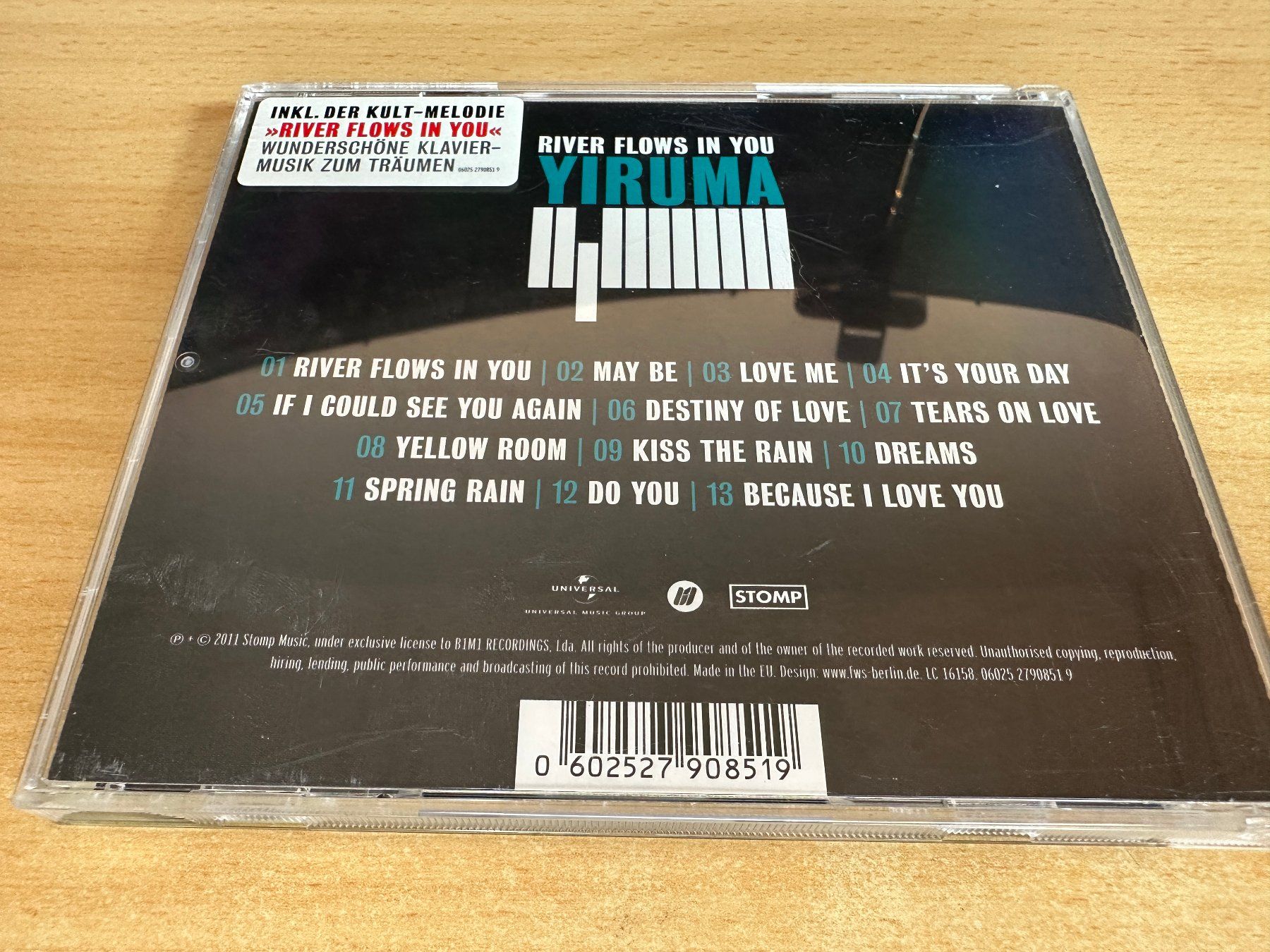 CD: R1 Yiruma – River Flows In You – Usato da Rikon im Tösstal venduto da Alpenmutz 1