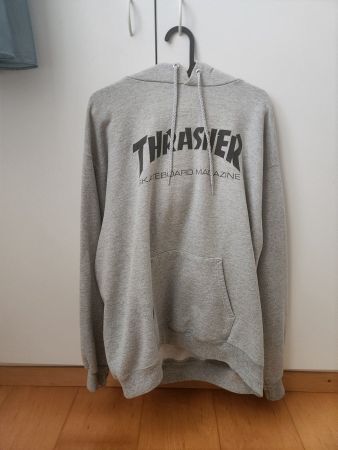 Herren Pullover Thrasher grau Grösse L guter Zustand