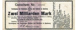 Hamburg 2 Mrd.Mark 12.10.1923 SS++-VZ